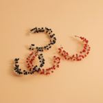 boucles doreilles fantaisie originales rouges et noires pour femme bijouterie en ligne idée cadeau