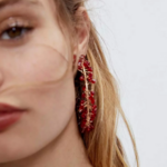 boucles d'oreilles fantaisie originales rouges pour femme bijouterie en ligne