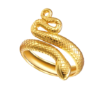 bague ajustable serpent en argent 925 plaqué or 18k femme bijoux en ligne