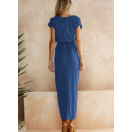robe longue bleue femme casual chic mode printemps été 2021 la selection parisienne