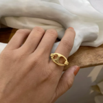 bague en cuivre laiton doré réglable tendance chic femme bijoux en ligne