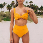 bikini jaune vintage chic femme
