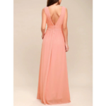 robe rose longue chic pour occasion femme