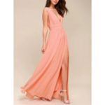 robe rose longue pour occasion femme