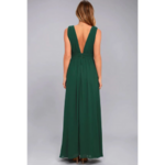 robe vert émeraude longue fluide chic pour occasion femme