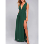 robe vert émeraude longue pour occasion femme