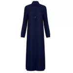 robe longue bleu marine femme automne hiver 2021