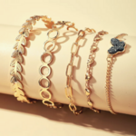 bracelets dorés fantaisie femme idée cadeau bijou