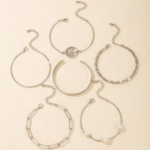 multi bracelets argentés fantaisie bijouterie en ligne