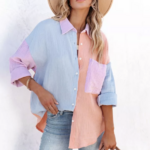 chemise gaze de coton rose pastel femme boutique la selection parisienne