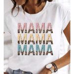 T-shirt blanc maman love