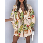 mini robe de plage imprimée colorée femme la selection parisienne eshop