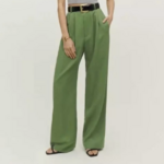 pantalon vert taille haute femme nouvelle collection automne hiver en ligne