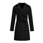 manteau noir femme femme pas cher chaud en ligne