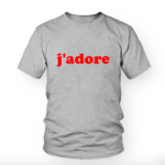 Tshirt femme jadore gris