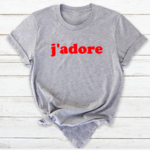 Tshirt femme jadore gris 2