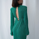robe longue verte nouvel an