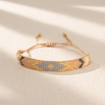bracelet ajustable en perle de verre en ligne