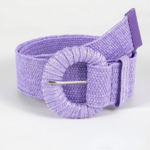 ceinture tressée rétro  mauve violet