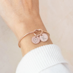 bracelet breloque personnalisé or rose