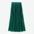 jupe plissée métallisée verte la selection parisienne mode femme