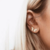 boucles d'oreilles dorées en acier inoxydable papillon minimaliste chic bijoux femme en ligne