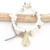 bracelet perle pompon blanc naturel idée cadeau fille femme