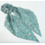 Chouchou foulard imprimé floral quai de seine vert
