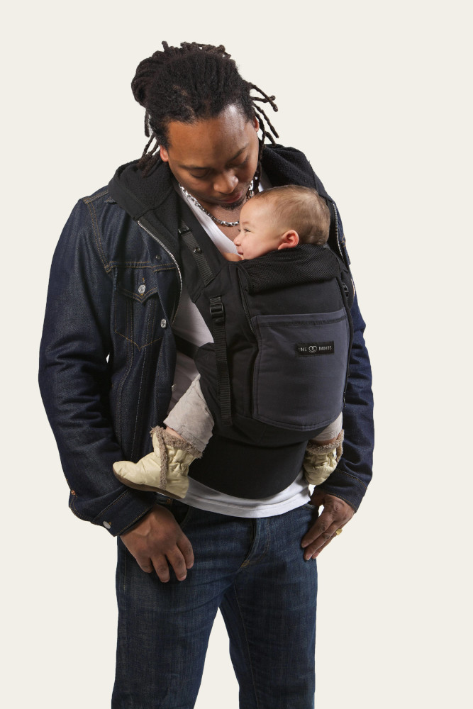 Pack Bundle porte-bébé + réhausseur + cale-tête PhysioCarrier LOVE RADIUS  by JE PORTE MON BEBE - noir/anthracite, Puériculture