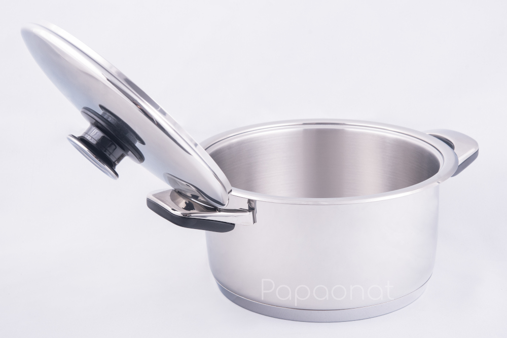 faitout basse température inox 18-10 - haut -  24 cm - papaonat