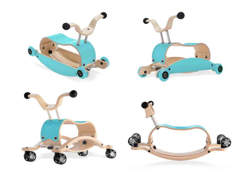 Wishbone Mini Flip Deluxe - aqua