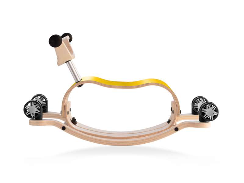 Wishbone Mini Flip Deluxe - jaune - profil base course