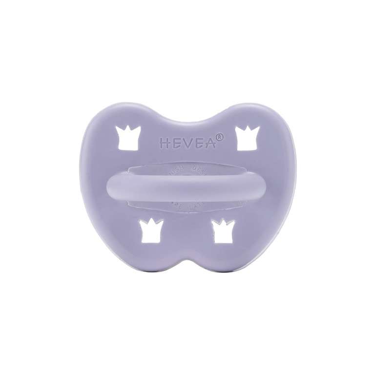 sucette bébé Hevea Planet ronde - 3 - 36  mois - caoutchouc naturel - dusty violet