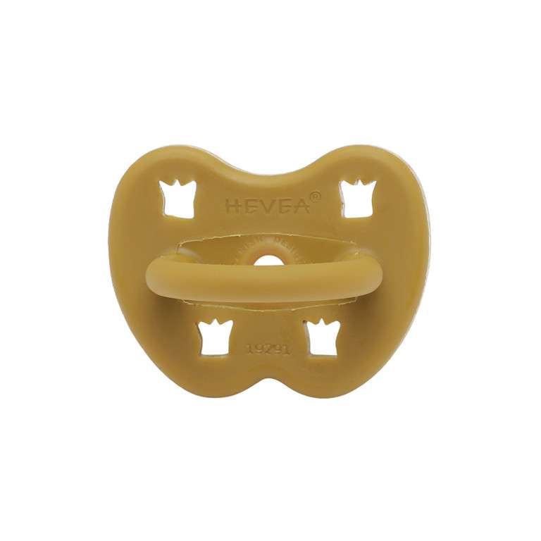 sucette bébé Hevea Planet ronde - 3 - 36  mois - caoutchouc naturel - hunter green
