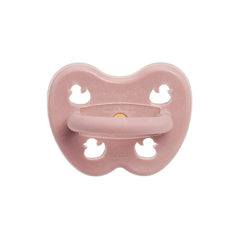 sucette Hevea Planet ronde - 3 - 36  mois - caoutchouc naturel - baby blush