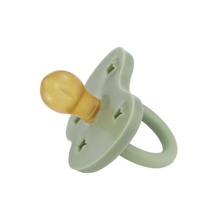 tétine Hevea Planet ronde - 3 - 36  mois - caoutchouc naturel - moss green