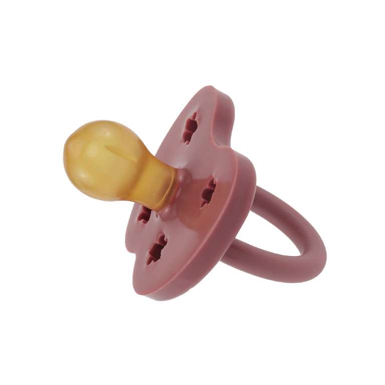 tétine Hevea Planet ronde - 3 - 36  mois - caoutchouc naturel - rose wood