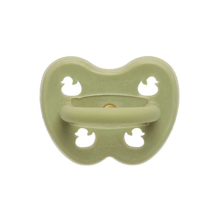 sucette bébé Hevea Planet ronde - 3 - 36  mois - caoutchouc naturel - hunter green