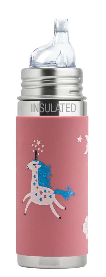 Biberon Isotherme Évolutif Pura Kiki 260 ml – Acier Inoxydable et Bec Silicone - unicorn