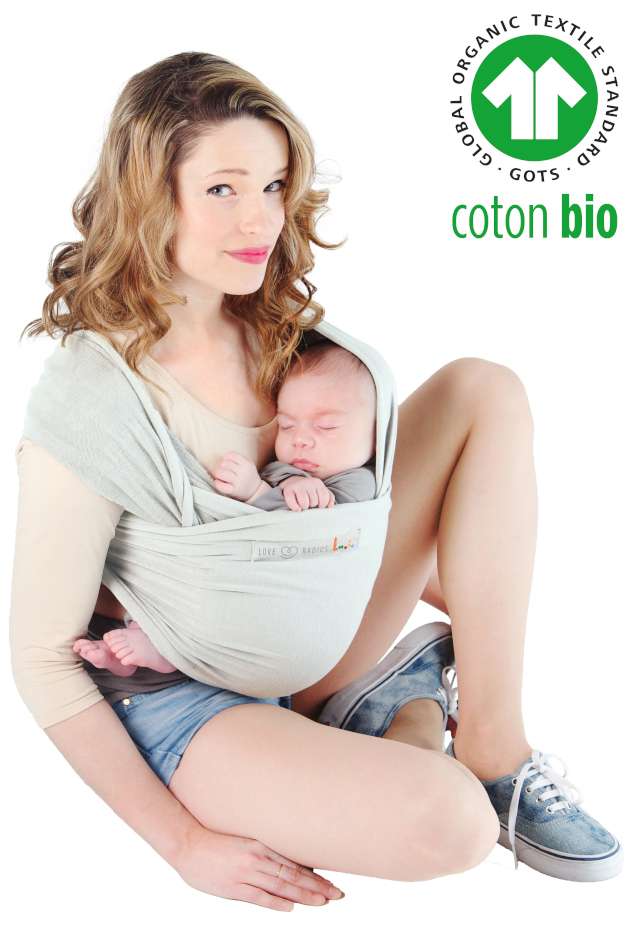Echarpe Basic Love Radius Perle en coton Bio jpmbb