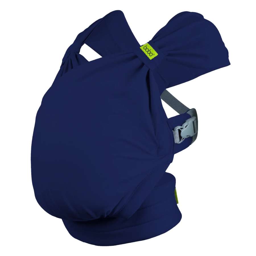 Boba Bliss noir - porte bébé naissance - bleu marine