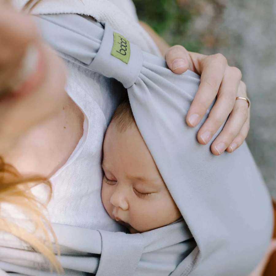 Boba Bliss gris - porte bébé naissance 2
