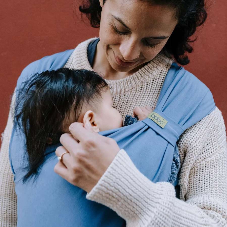 Boba Bliss Vintage Navy  - porte-bébé naissance 7