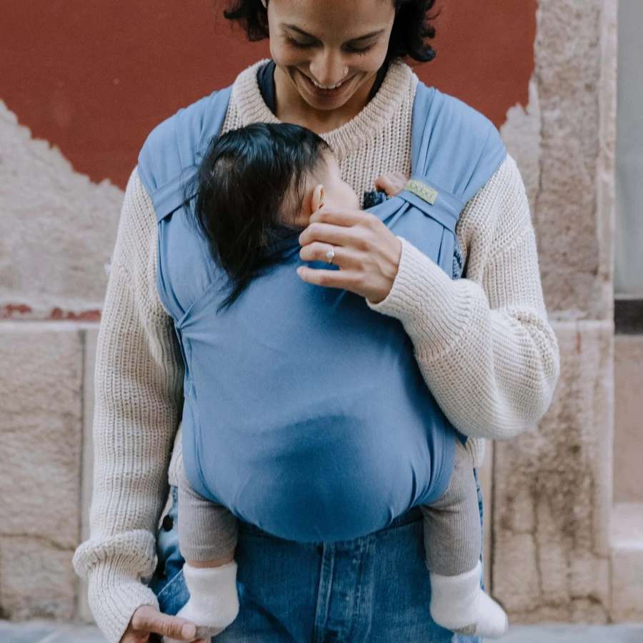Boba Bliss Vintage Navy  - porte-bébé naissance 3