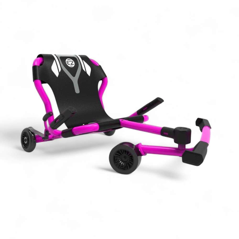 Ezyroller Classic X rose, kart sans pédales pour enfants de 4 à 14 ans, design ergonomique et coloris vif.