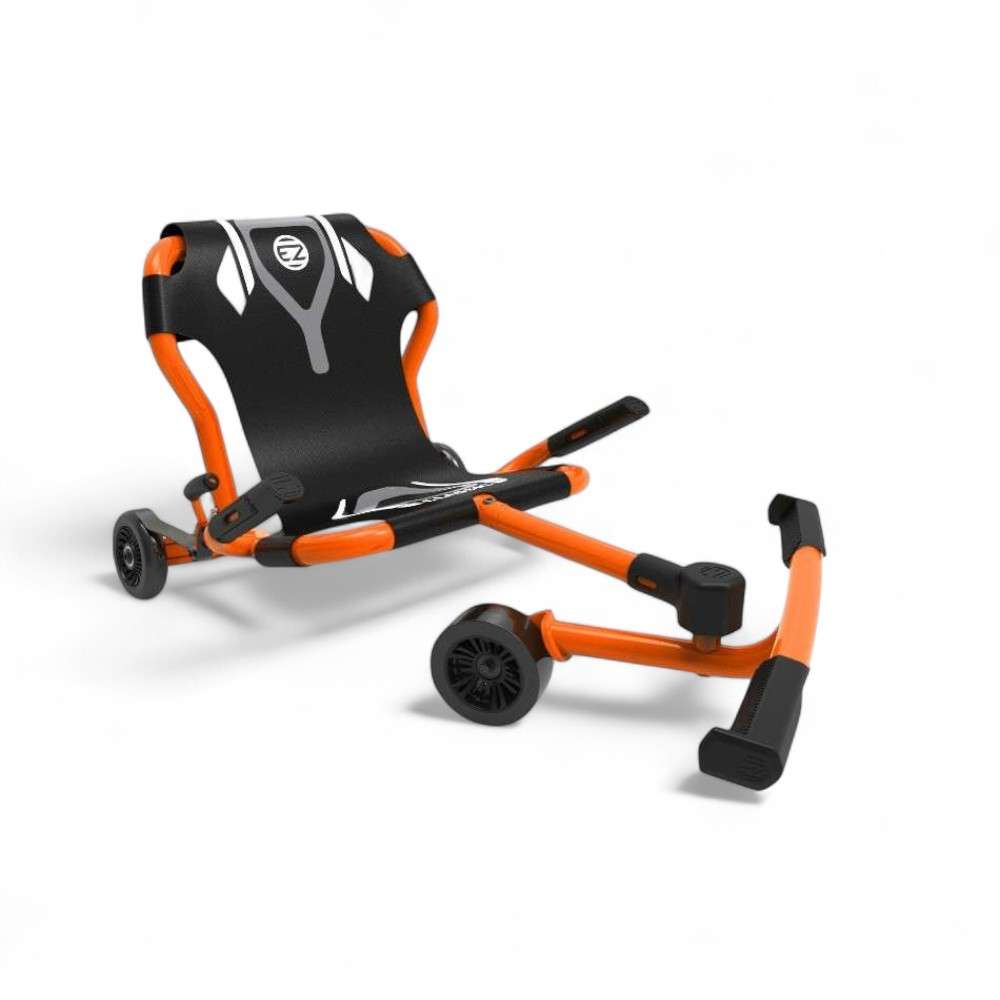 Ezyroller Classic X orange, kart sans pédales pour enfants de 4 à 14 ans, vue avant complète.
