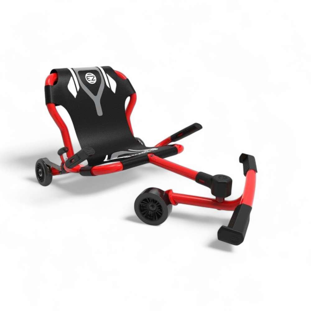 Ezyroller Classic X rouge, kart sans pédales pour enfants de 4 à 14 ans, design sportif et robuste.