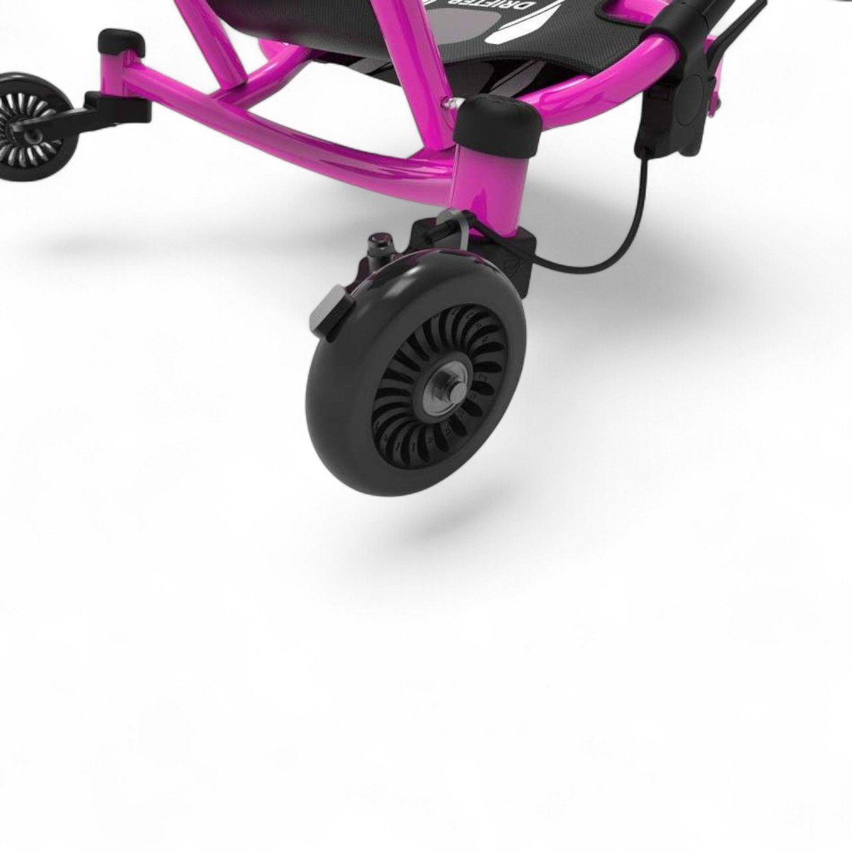 Roue avant du EzyRoller Drifter X Rose avec système de frein pour drifting (1)