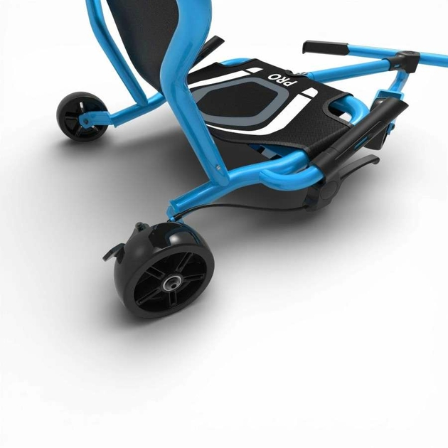 detail-du-frein-et-de-la-roue-avant-du-ezyroller-pro-x-bleu-roues-larges-x-series-115-mm