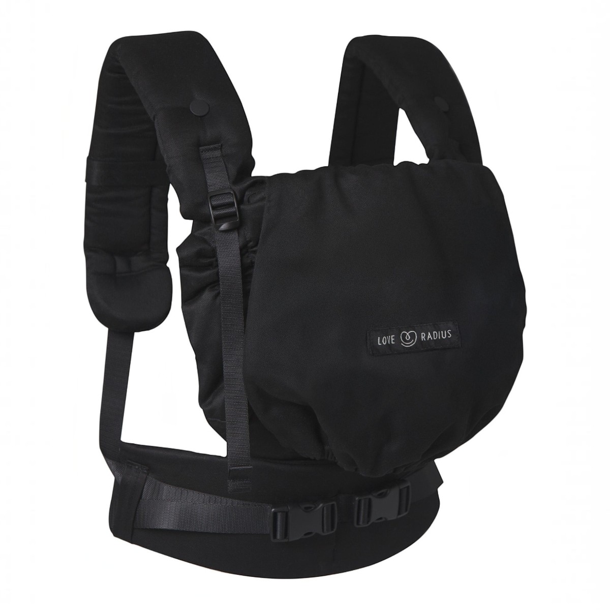 Porte-bébé PhysioCarrier 2 noir Love Radius vue de face